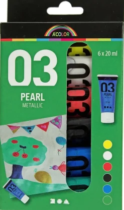 Nellen Askartelutarvikkeet<A-Color Akryylimaalilajitelma 6X20Ml