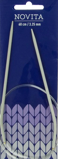 Novita Käsityötarvikkeet>Pyoropuikko 60Cm - 3,25 Mm Harmaa
