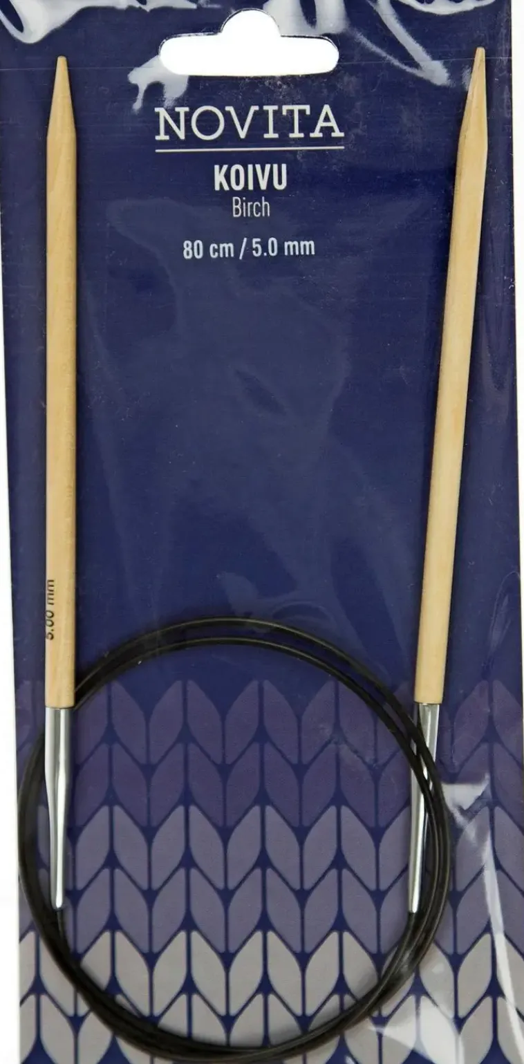 Novita Käsityötarvikkeet>Pyoropuikko Koivu 80Cm - 5Mm