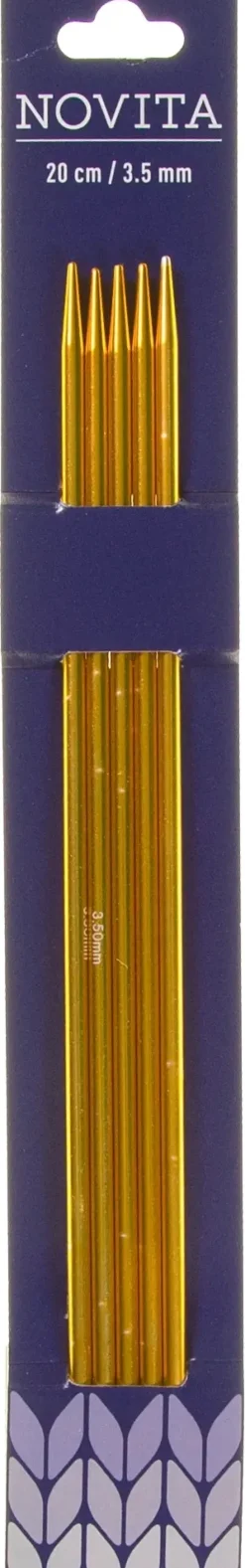 Novita Käsityötarvikkeet>Sukkapuikot 20Cm - 3,5 Mm Kulta