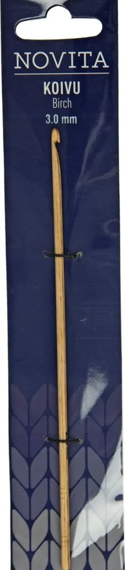 Novita Käsityötarvikkeet>Virkkuukoukku Koivu 15 Cm 3 Mm