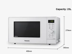 Panasonic Kypsentäminen<Nn-Gd34Hwsug Mikroaaltouuni 23L Invertteritekniikka Ja Grilli