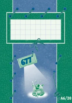 Paperipiste Paperitarvikkeet>Kouluvihko A6/20 7X7Mm