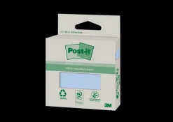 Post-it Toimistotarvikkeet>® Ekologiset Varilliset Viestilaput 100 Kpl/ Nippu, 76X76Mm, 4 Varia