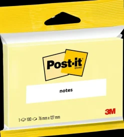 Post-it Toimistotarvikkeet>® Viestilaput, Canary Yellow, 76 Mm X 127Mm, Piikkipakattu, 100% Pefc Ch18/0914