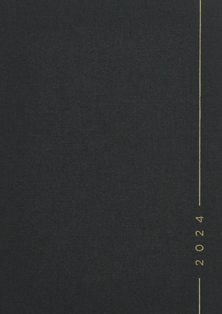 NNX Kalenterit>Poytakalenteri A5 Kangas, Musta