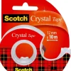 3M Toimistotarvikkeet>Scotch Crystal- Teippi 1 Rla 12 Mm X 10 M + Minikatkaisija
