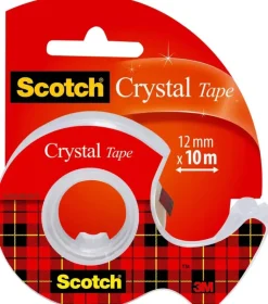 3M Toimistotarvikkeet>Scotch Crystal- Teippi 1 Rla 12 Mm X 10 M + Minikatkaisija