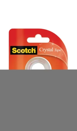 3M Toimistotarvikkeet>Scotch Crystal -Teippi, Tayttopakkaus, 2 Rullaa, 12 Mm X 10 M