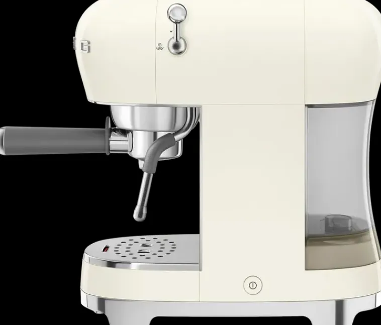 Smeg Kahvi Ja Tee<Ecf02Creu Espressokeitin, Kermanvalkoinen