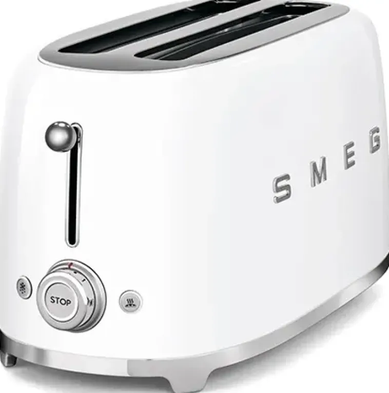 Smeg Kypsentäminen<Tsf01Wheu 2-Viipaleen Leivanpaahdin Valkoinen