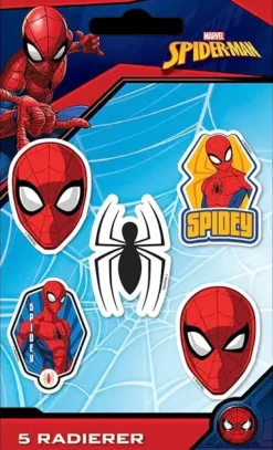 Marvel Toimistotarvikkeet>Spider-Man Pyyhekumit 4Kpl