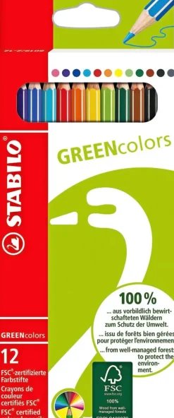 STABILO Toimistotarvikkeet>Puuvarikyna Greencolors 12 Varia