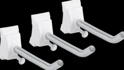 Elfa Säilytyskalusteet<Suora Koukku, Johon Voit Ripustaa Erilaisia Tavaroita. Asennetaan Sailytyskiskoon. Toimitetaan 3Kpl:En Pakkauksessa.