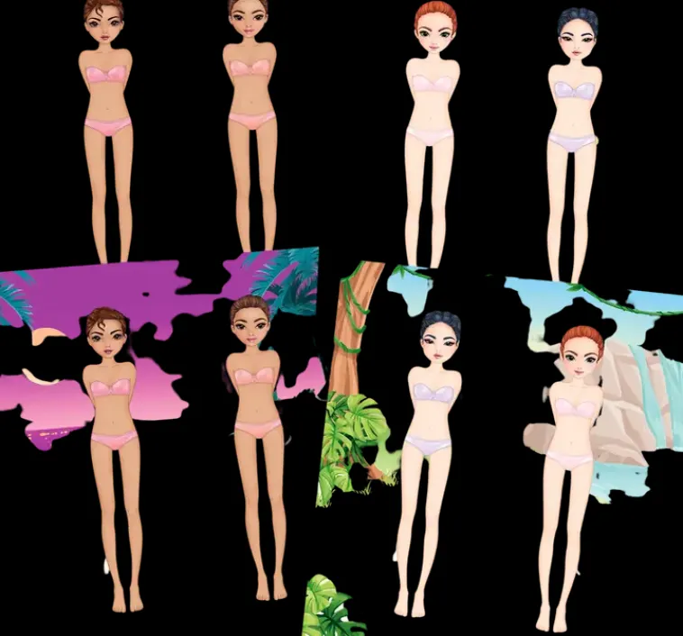 TOPModel Askartelutarvikkeet<Dress Me Up Tarrakirja