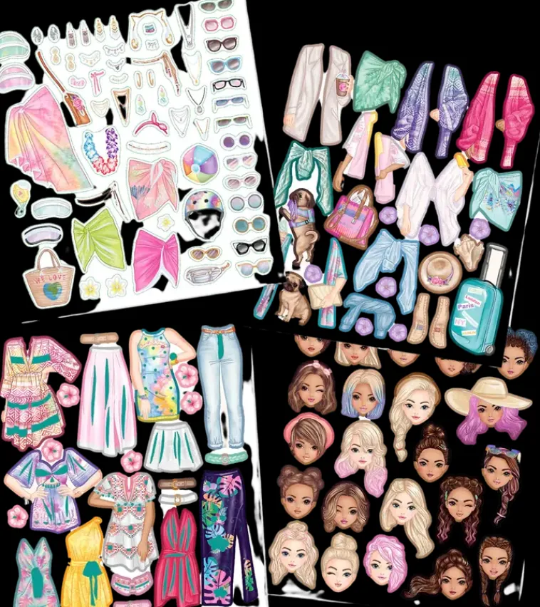 TOPModel Askartelutarvikkeet<Dress Me Up Tarrakirja