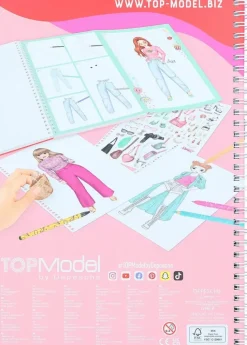 TOPModel Askartelutarvikkeet<Suunnittelukirja & Varityskynat