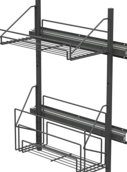 Lanka ja Muovi Säilytyskalusteet<Viivi-Tarvikevaunu Lm 695 250X500X630 Antrasiitti