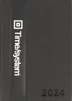 TimeSystem Kalenterit>Vuosikalenteri Time System Classic A5 Musta 2024